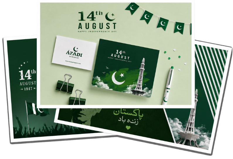 Wrapify printing press Lahore 14th August Azadi celebration design